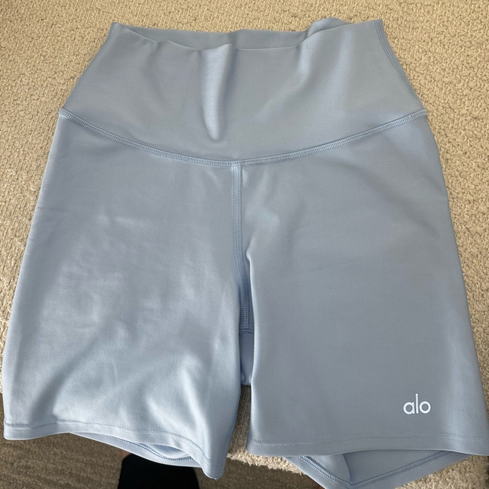 NEW* ALO Blue Bike Shorts